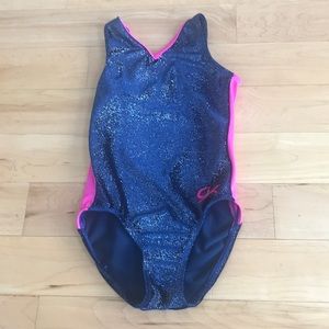 Gk Navy Velvet Sparkle CM leotard